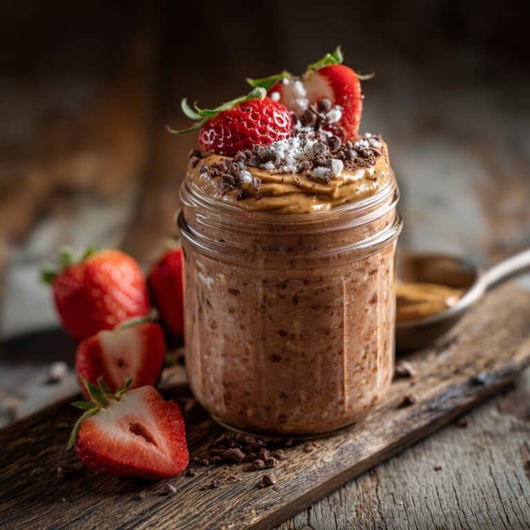 Decadent Chocolate Strawberry Overnight Oats Recipe