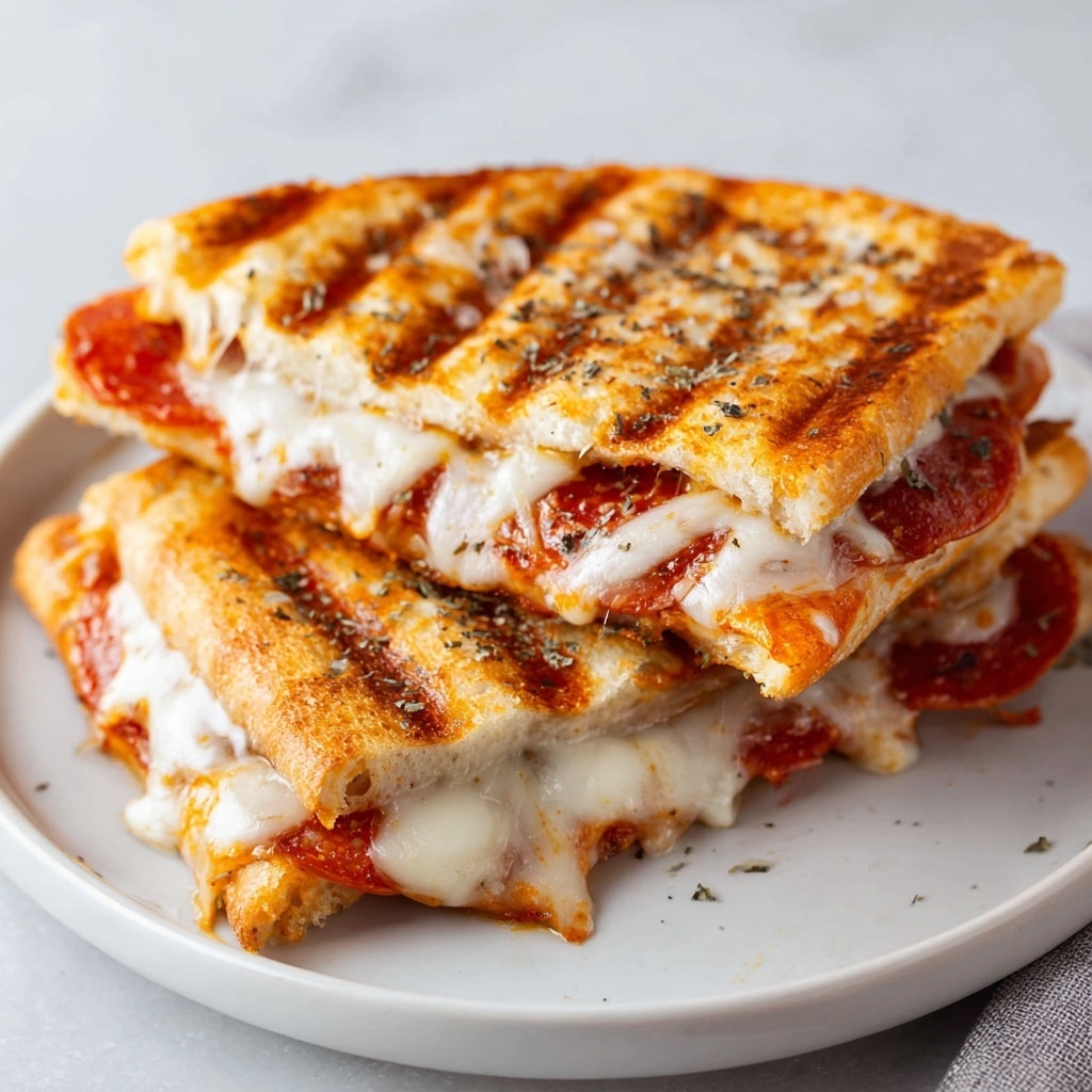 Cottage Cheese Grilled Cheese Pizza Recipe - Recipe Image