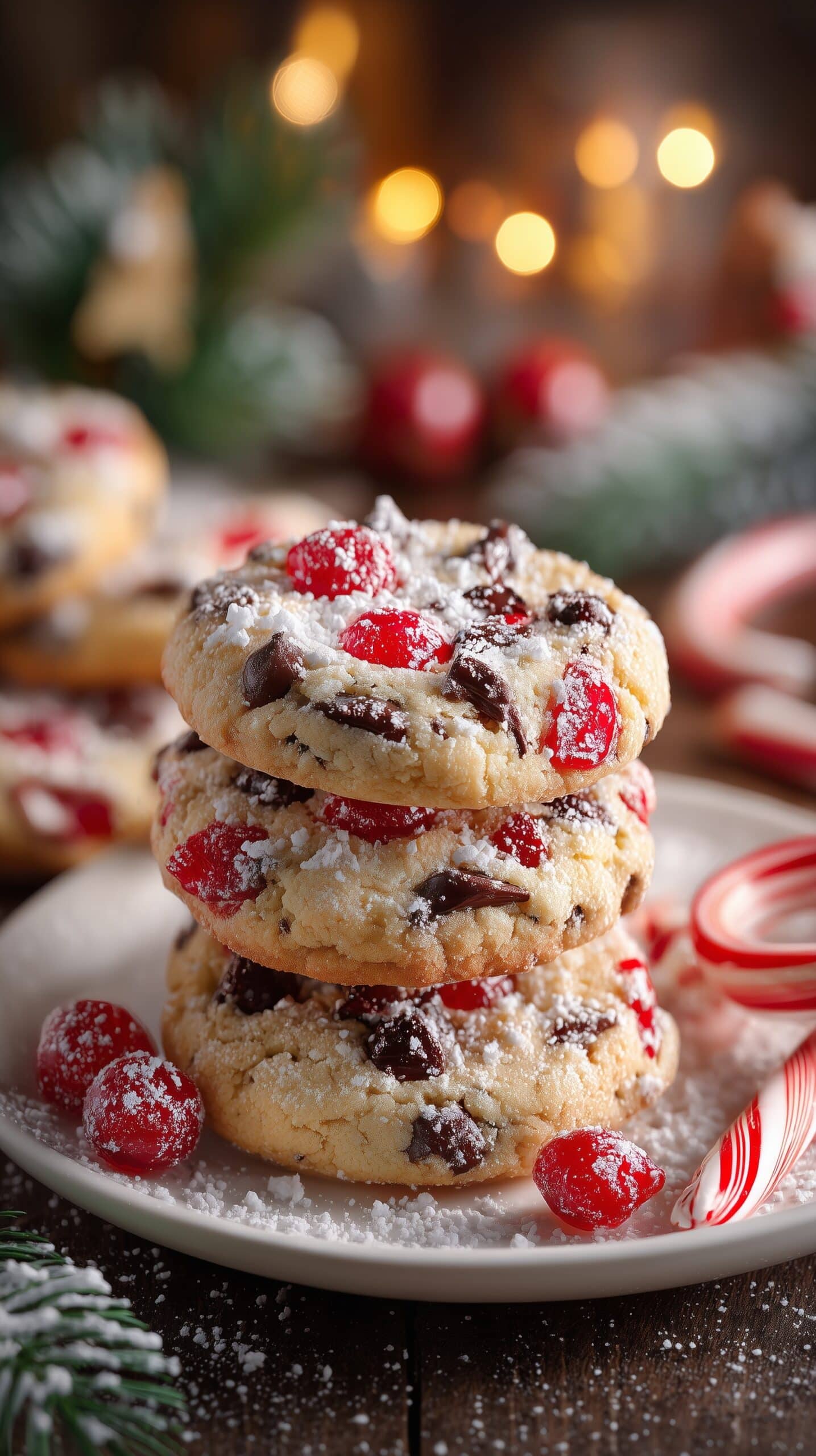 Cherry Chunk Cookies Recipe - Recipe Image