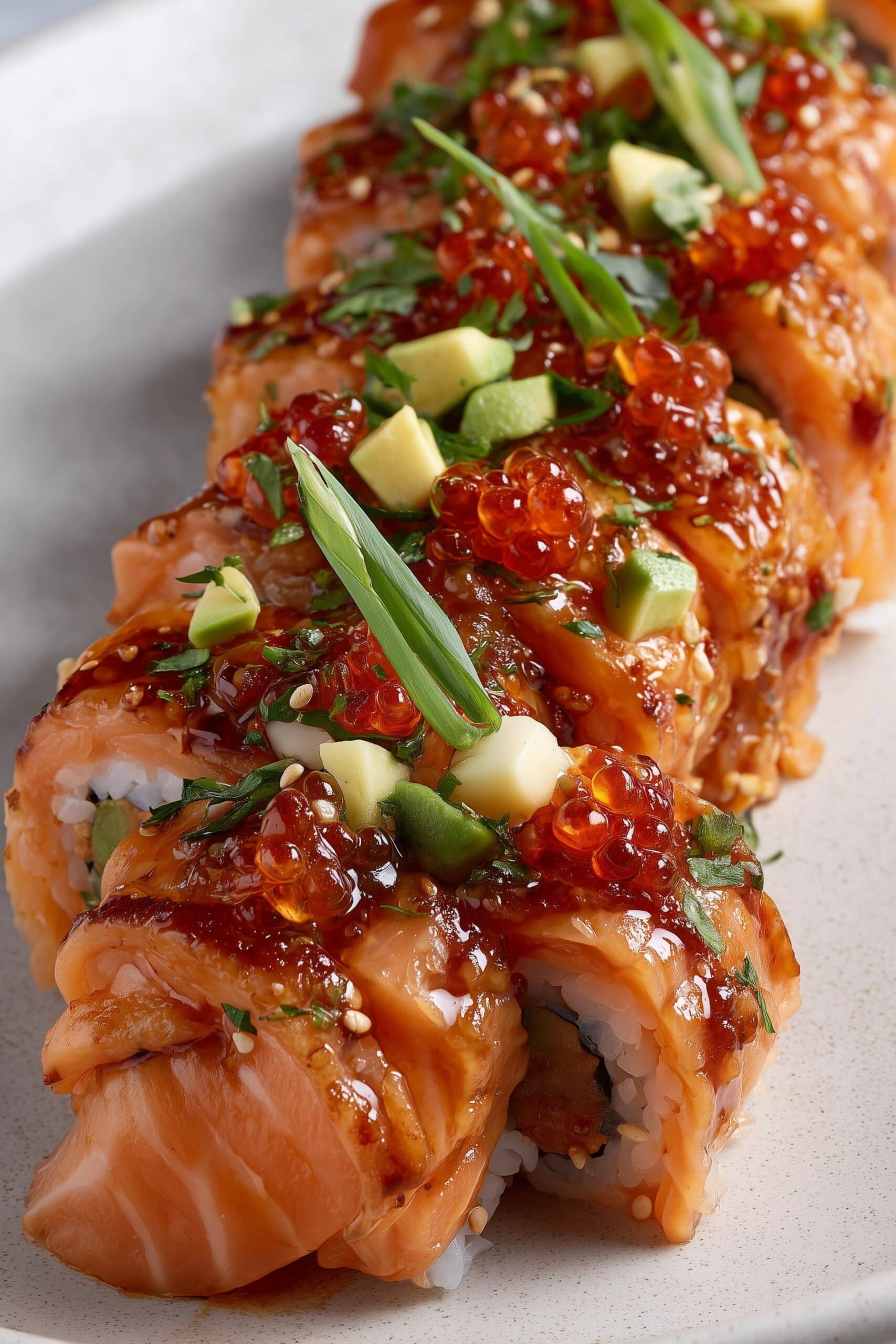 Spicy Salmon Sushi Bake Recipe - Recipe Image