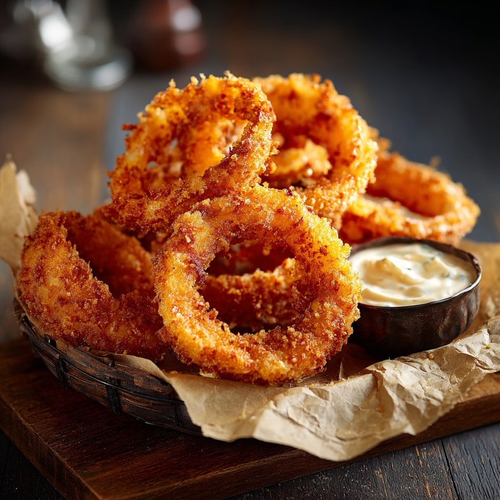 Crispy Air Fryer Onion Rings Recipe - Recipe Image