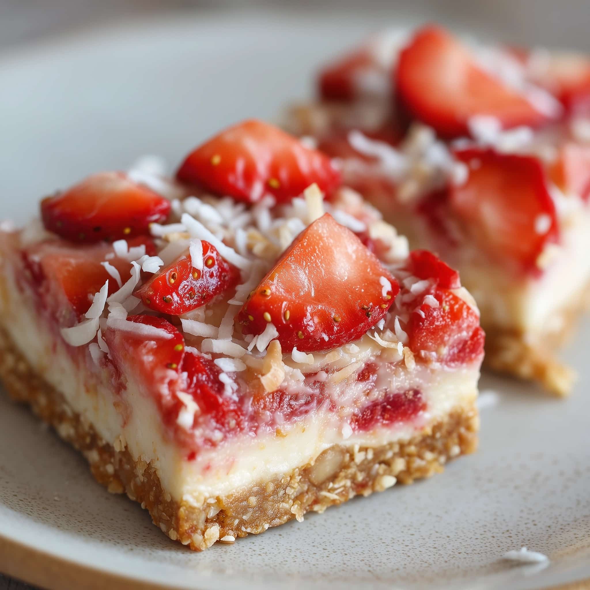 Strawberry Oatmeal Bars Recipe - Recipe Image