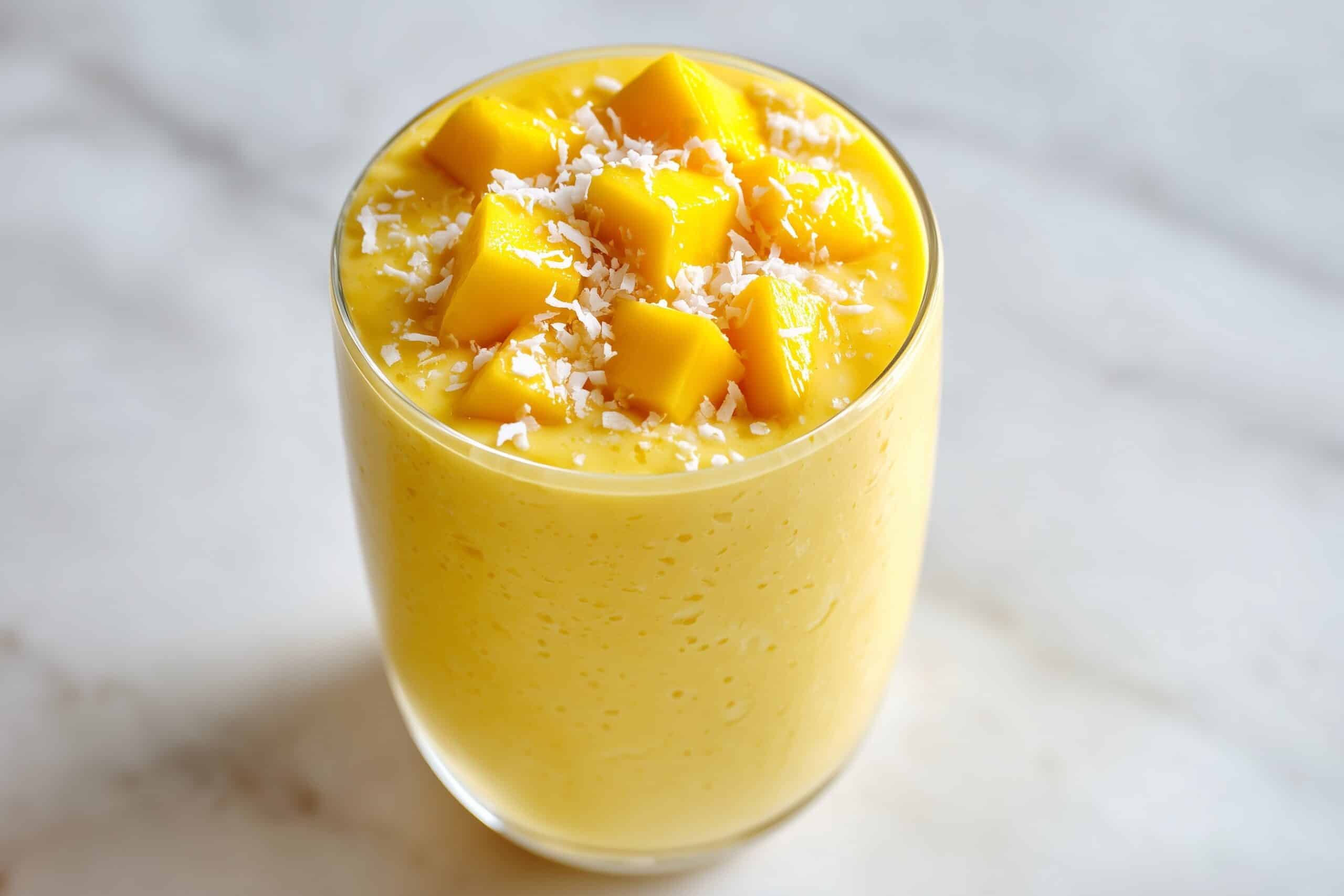 Copycat McDonald's Mango Smoothie Recipe - Recipe Image