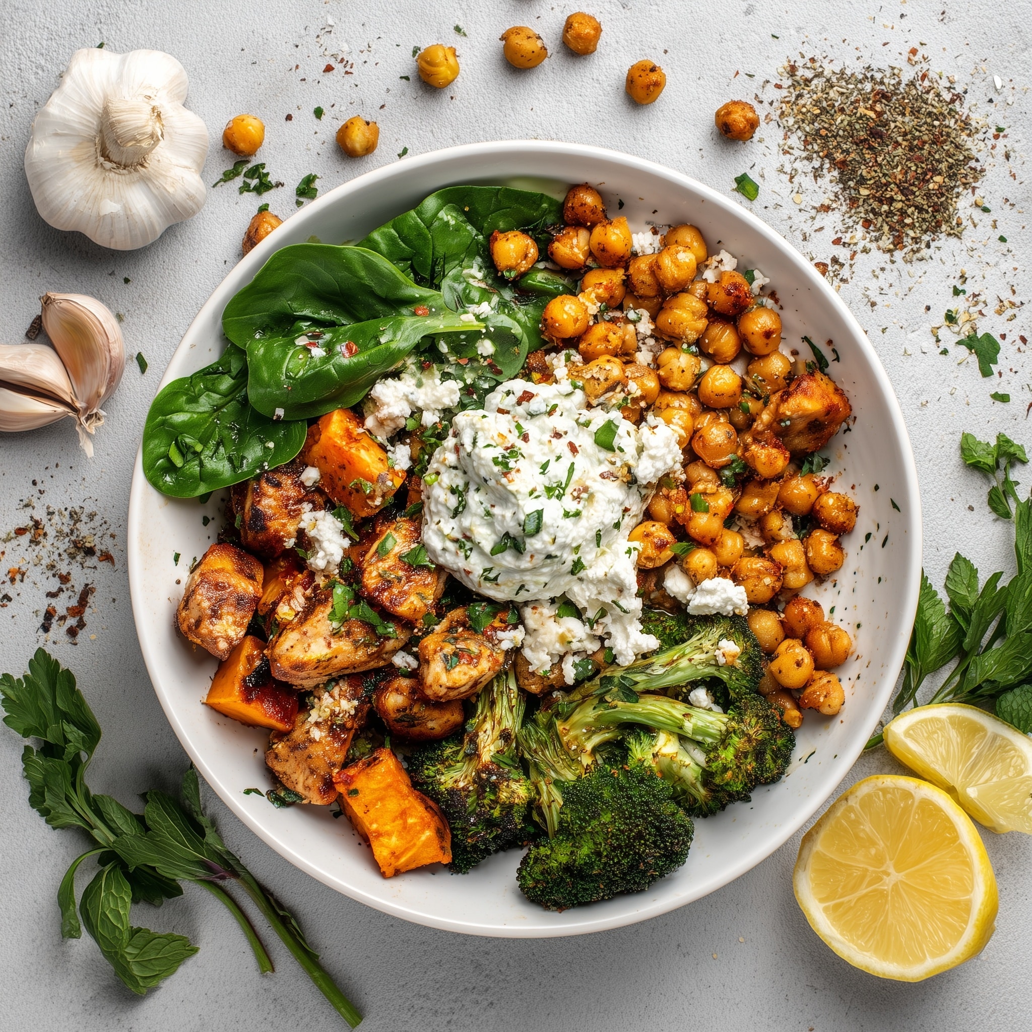 Feta Cranberry Chickpeas Delight Recipe - Recipe Image