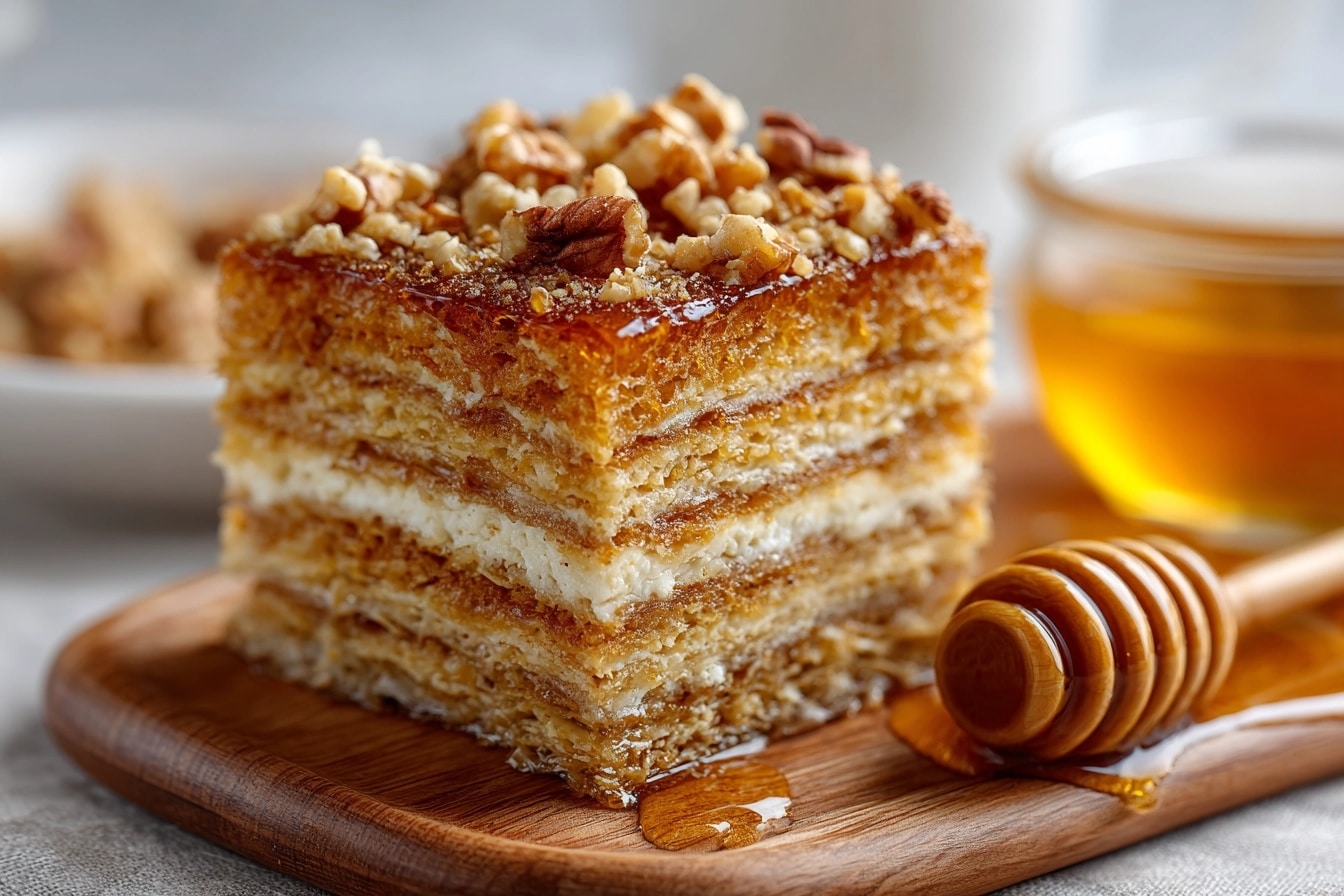 Golden Honey Cake Recipe - Recipe Image