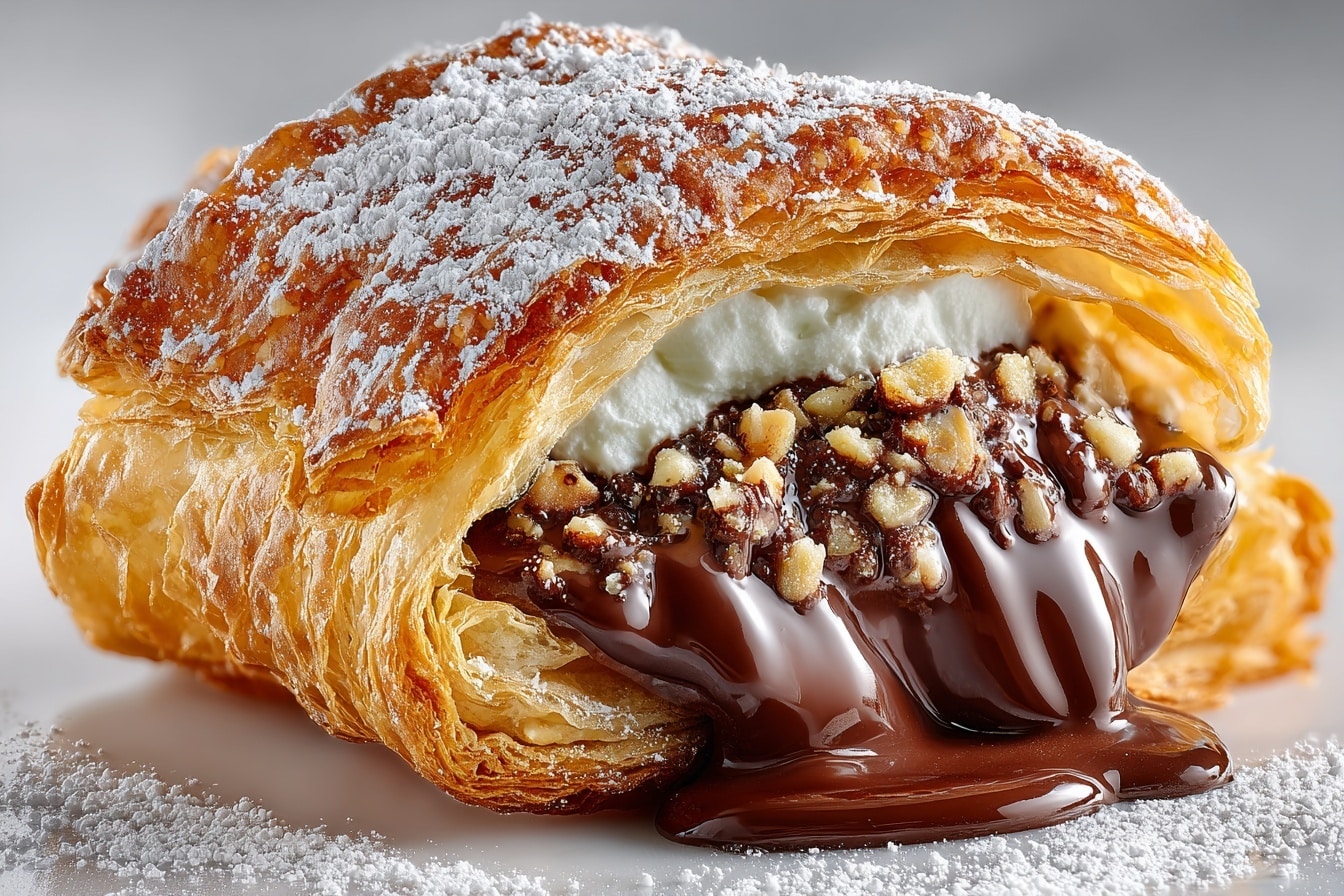 Decadent Chocolate Cream Cheese Danish Recipe - Recipe Image