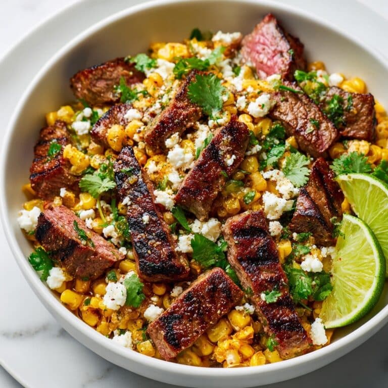 Grilled Balsamic Steak Salad with Gorgonzola and Corn Recipe
