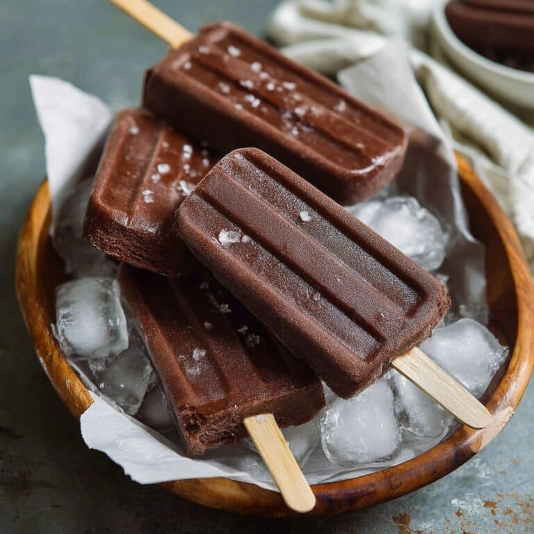 Creamy Cocoa Fudge Popsicles Recipe