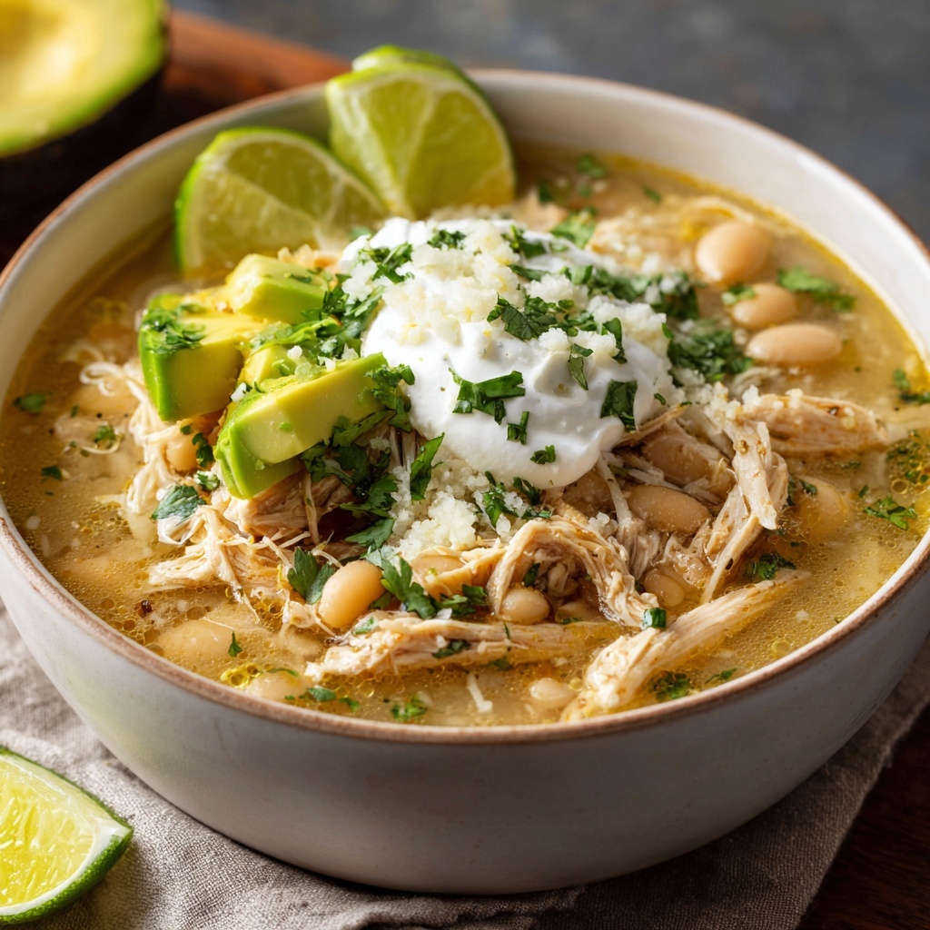 Spicy Creamy Cajun White Chicken Chili Recipe - Recipe Image