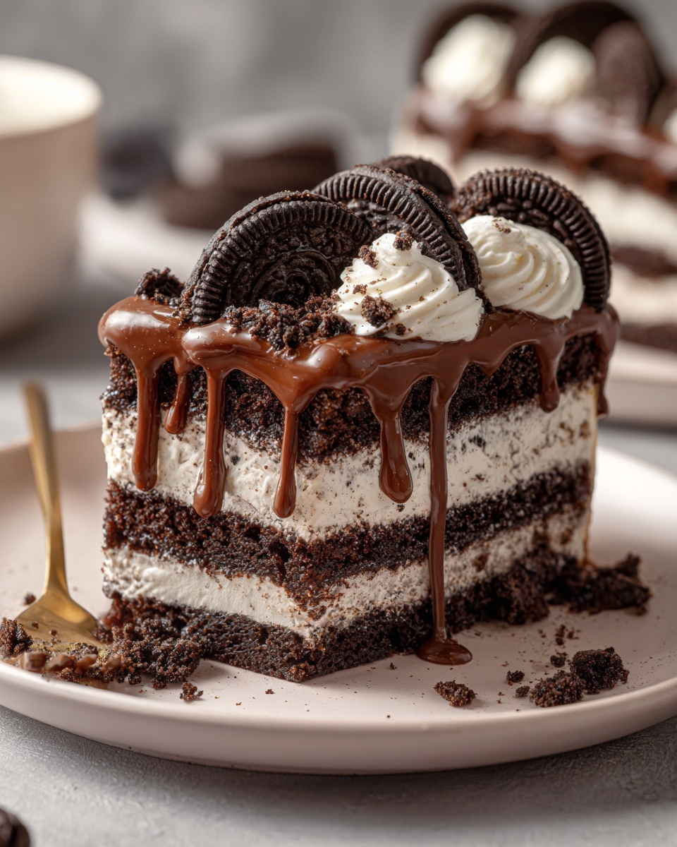 Creamy Oreo Dirt Cake Recipe - Recipe Image