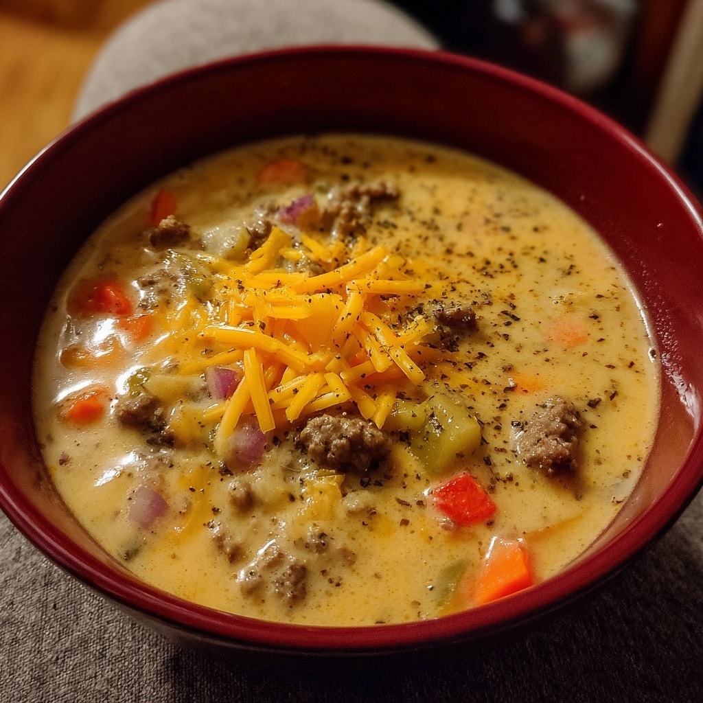 Cheesy Vegetable Chowder Recipe - Recipe Image
