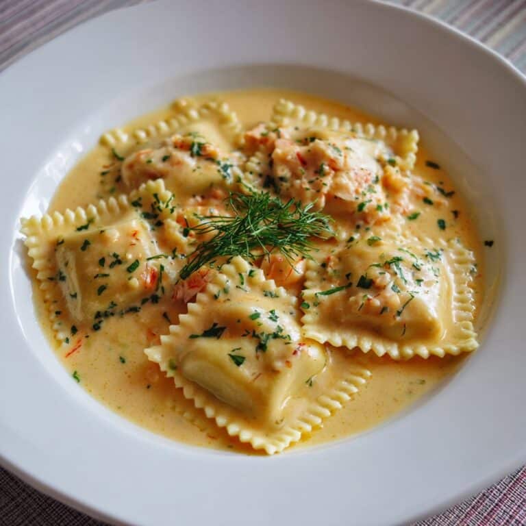 Creamy Garlic Butter Lobster Ravioli Sauce Recipe