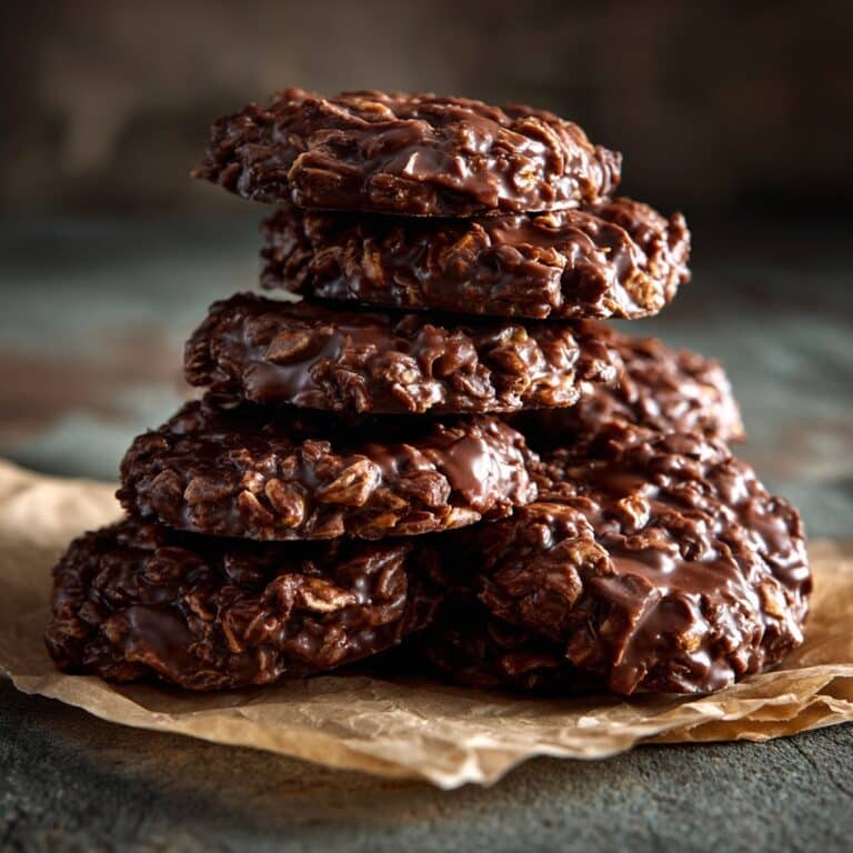 No-Bake Peanut Butter Chocolate Caramel Cookies Recipe