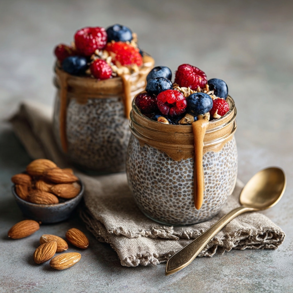High-Protein Chocolate Peanut Butter Chia Pudding Recipe - Recipe Image