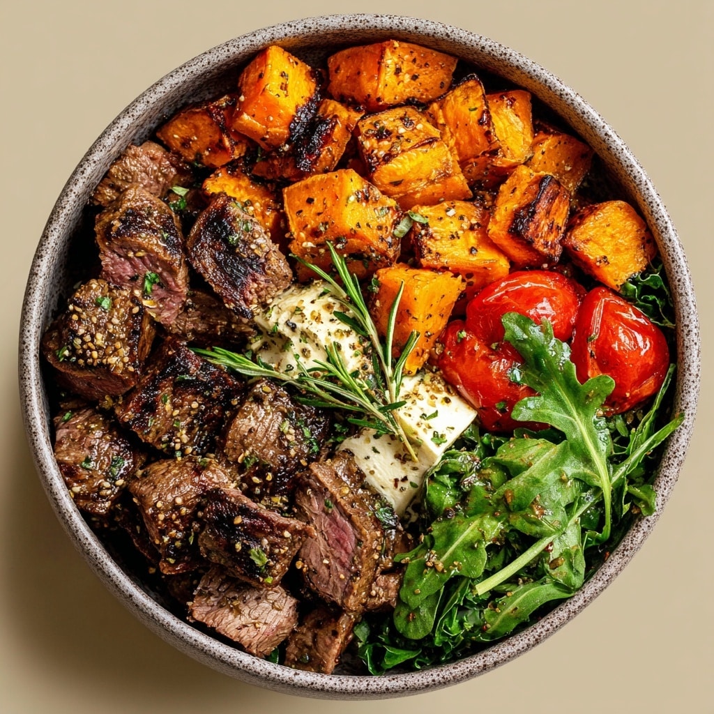 Sweet Potato Beef Bowl with Hot Honey and Cottage Cheese Recipe - Recipe Image
