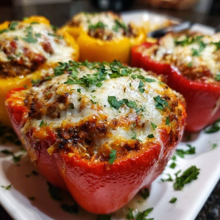 Lasagna Stuffed Peppers Recipe