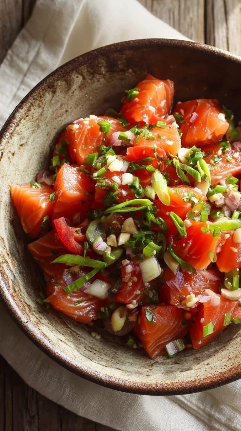 Fresh Tomato Garlic Salad Recipe