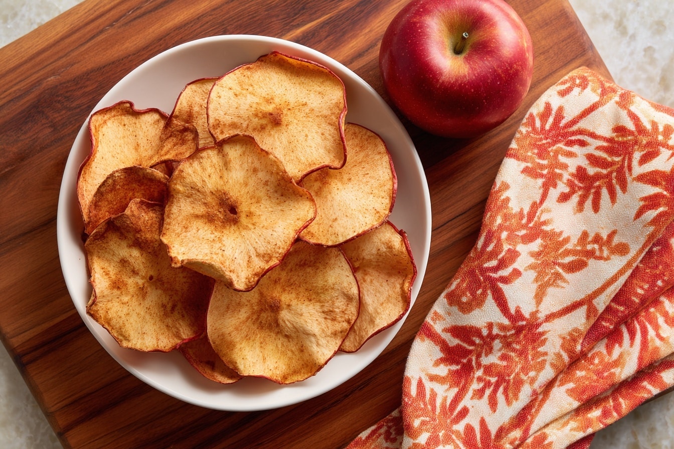 Air-Fried Cinnamon Apple Chips Recipe - Recipe Image