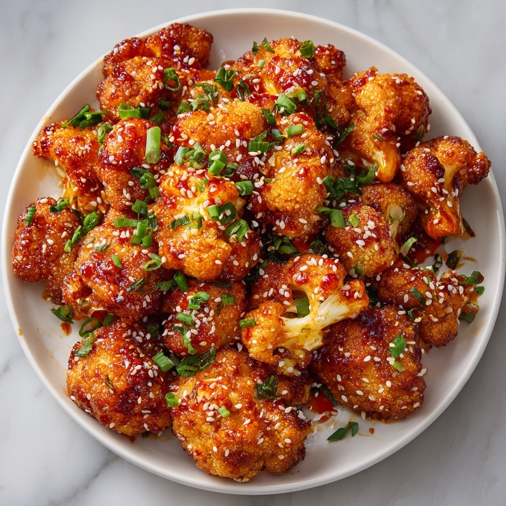 Sweet and Savory Honey Soy Glazed Roasted Cauliflower Recipe - Recipe Image