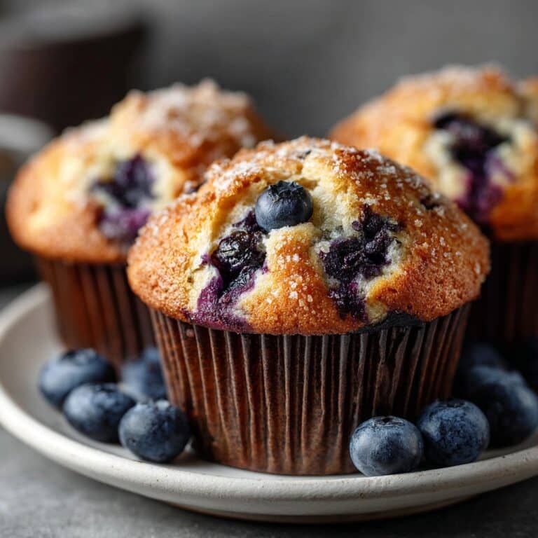 Almond Flour Lemon Blueberry Muffins Recipe