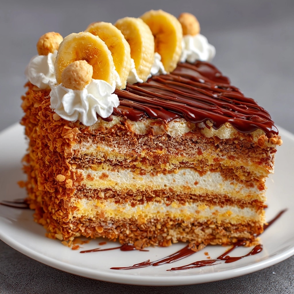 Decadent Banana Cake with Creamy Nutella Buttercream Recipe - Recipe Image