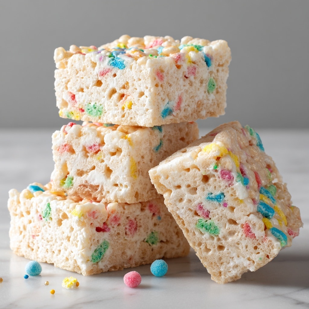 Cake Batter Rice Krispie Treats Recipe - Recipe Image