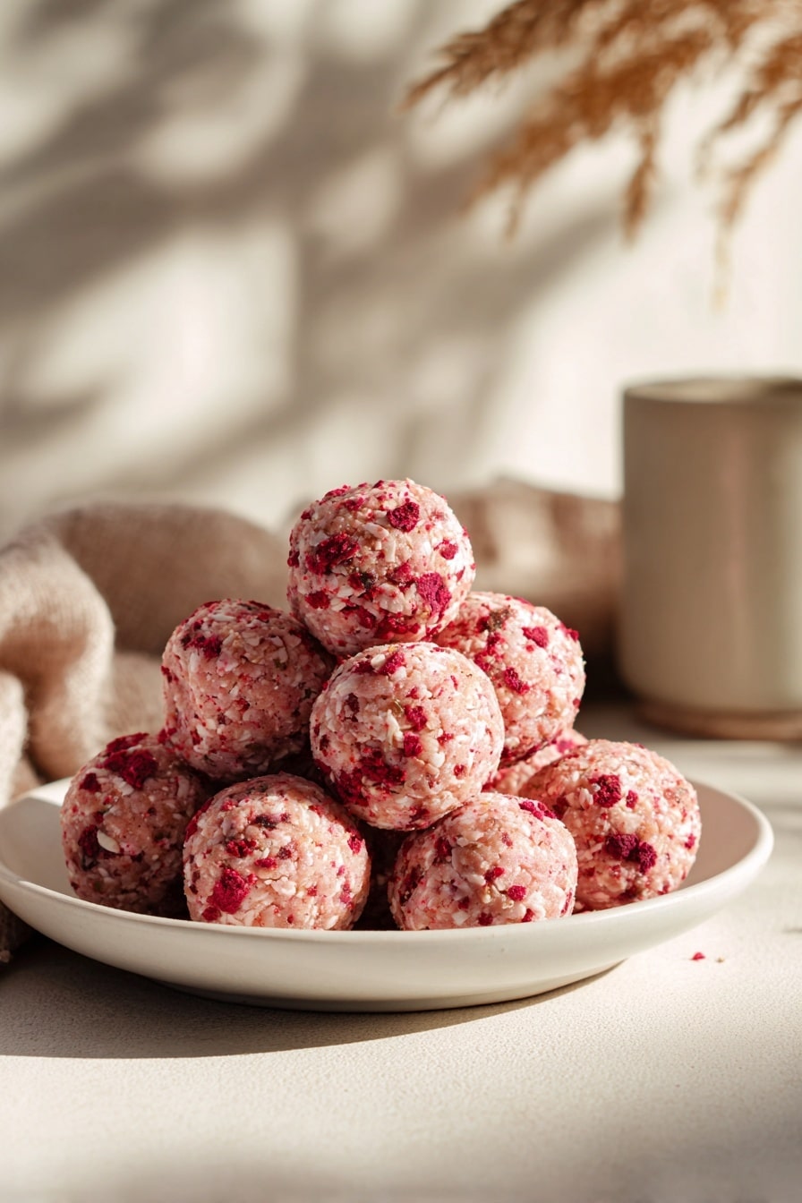 Strawberry Frozen Yogurt Bites Recipe - Recipe Image