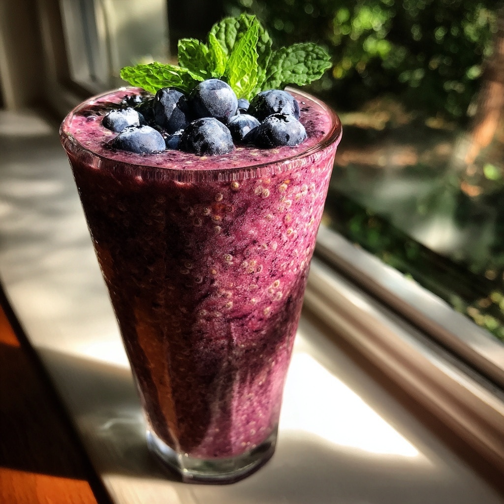 Blueberry Muffin Smoothie Recipe - Recipe Image