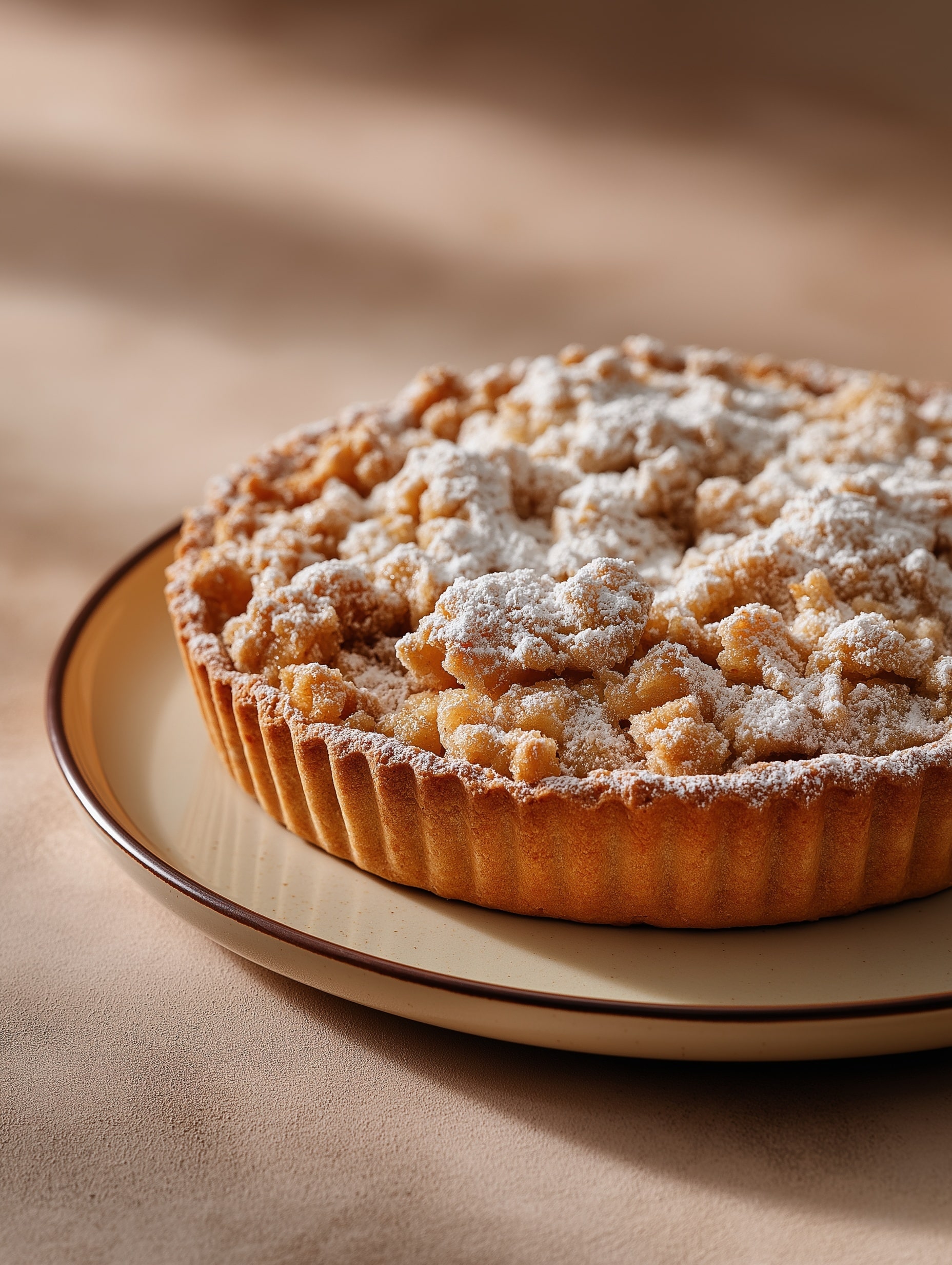 Bourbon Pumpkin Pie with Pecan Streusel Recipe - Recipe Image