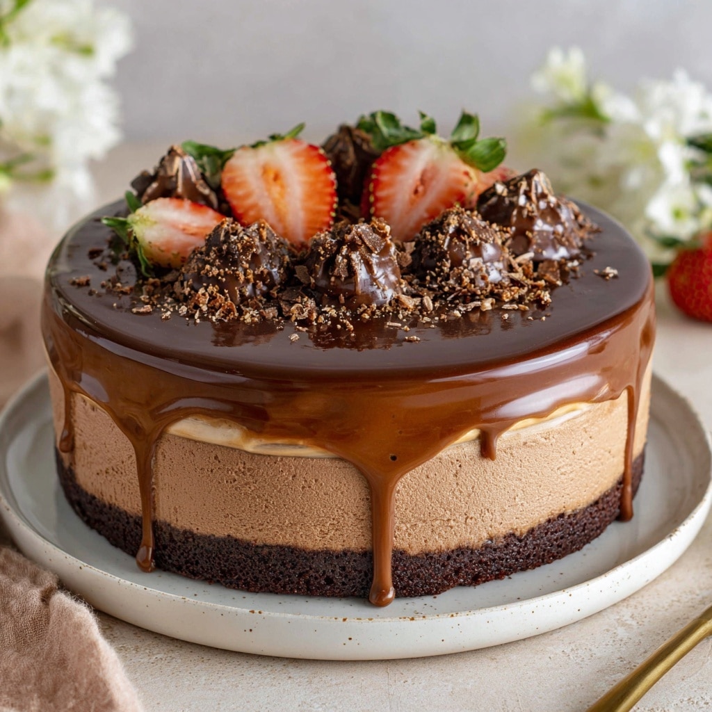 Decadent Tuxedo Cake: A Rich Triple Chocolate Mousse Delight Recipe - Recipe Image