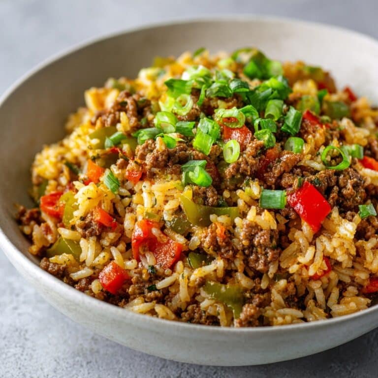 Hearty Ground Beef Orzo Skillet Recipe