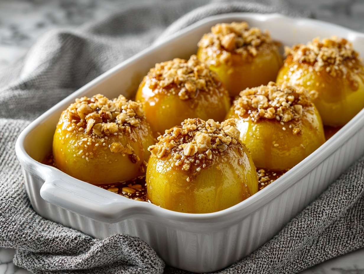 Apple Crisp Stuffed Apples Recipe - Recipe Image