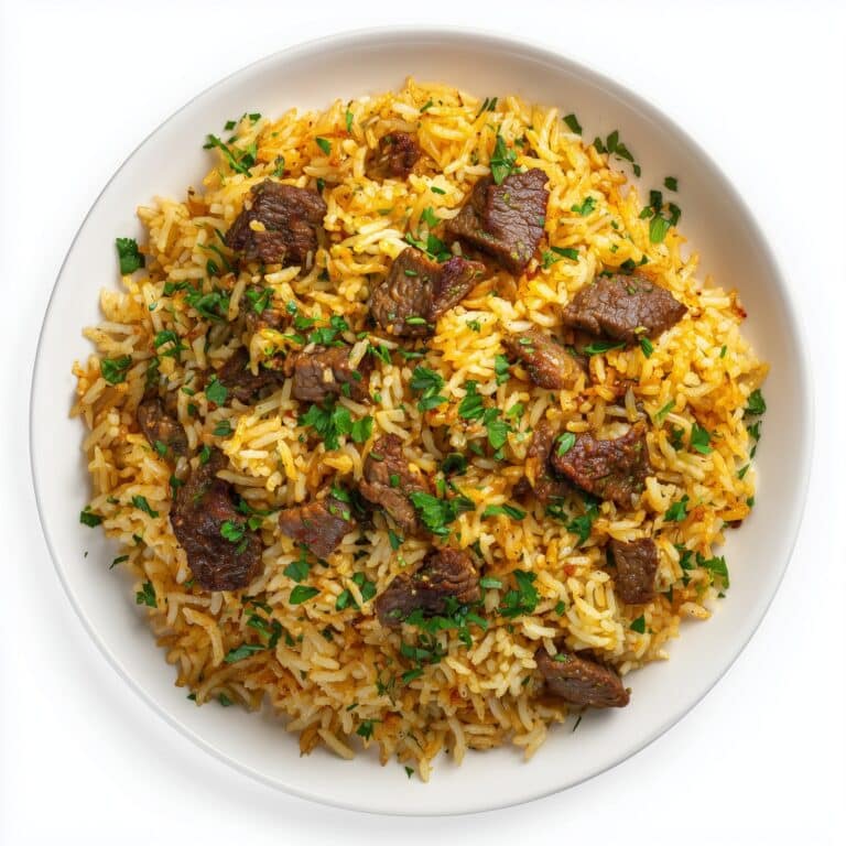Creamy Steak Queso Rice Recipe