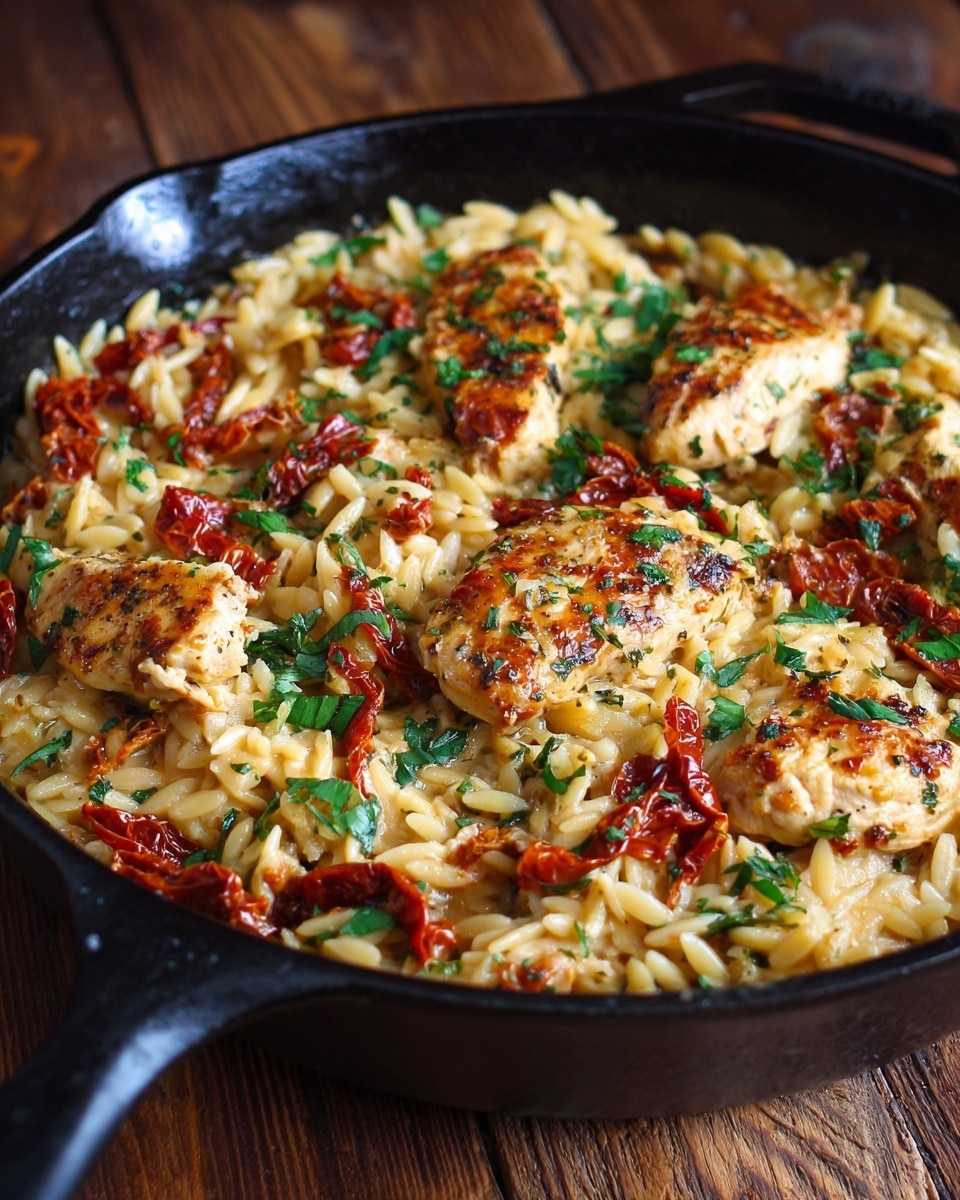 Marsala Chicken Orzo Recipe - Recipe Image