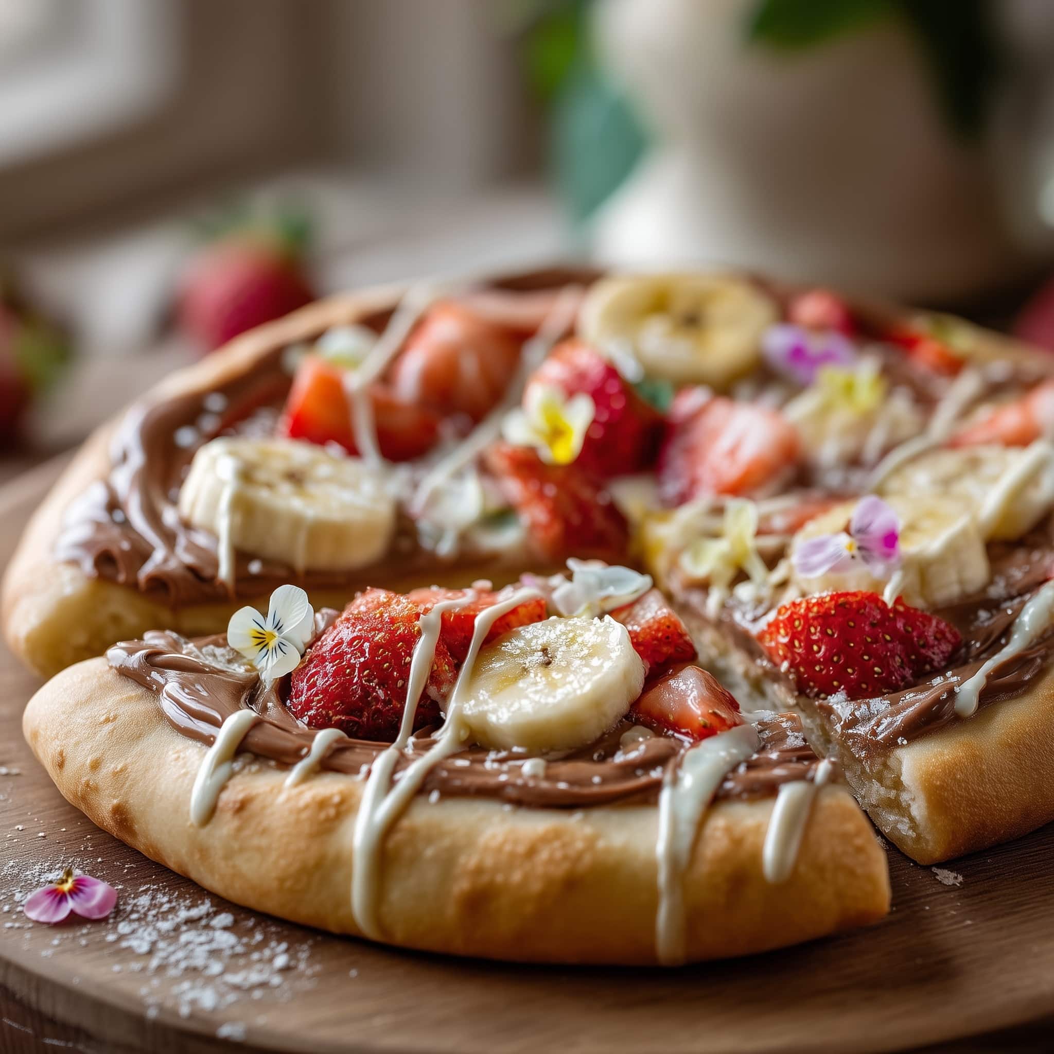 Fruit Pizza with Sugar Cookie Crust and Fresh Fruit Recipe - Recipe Image
