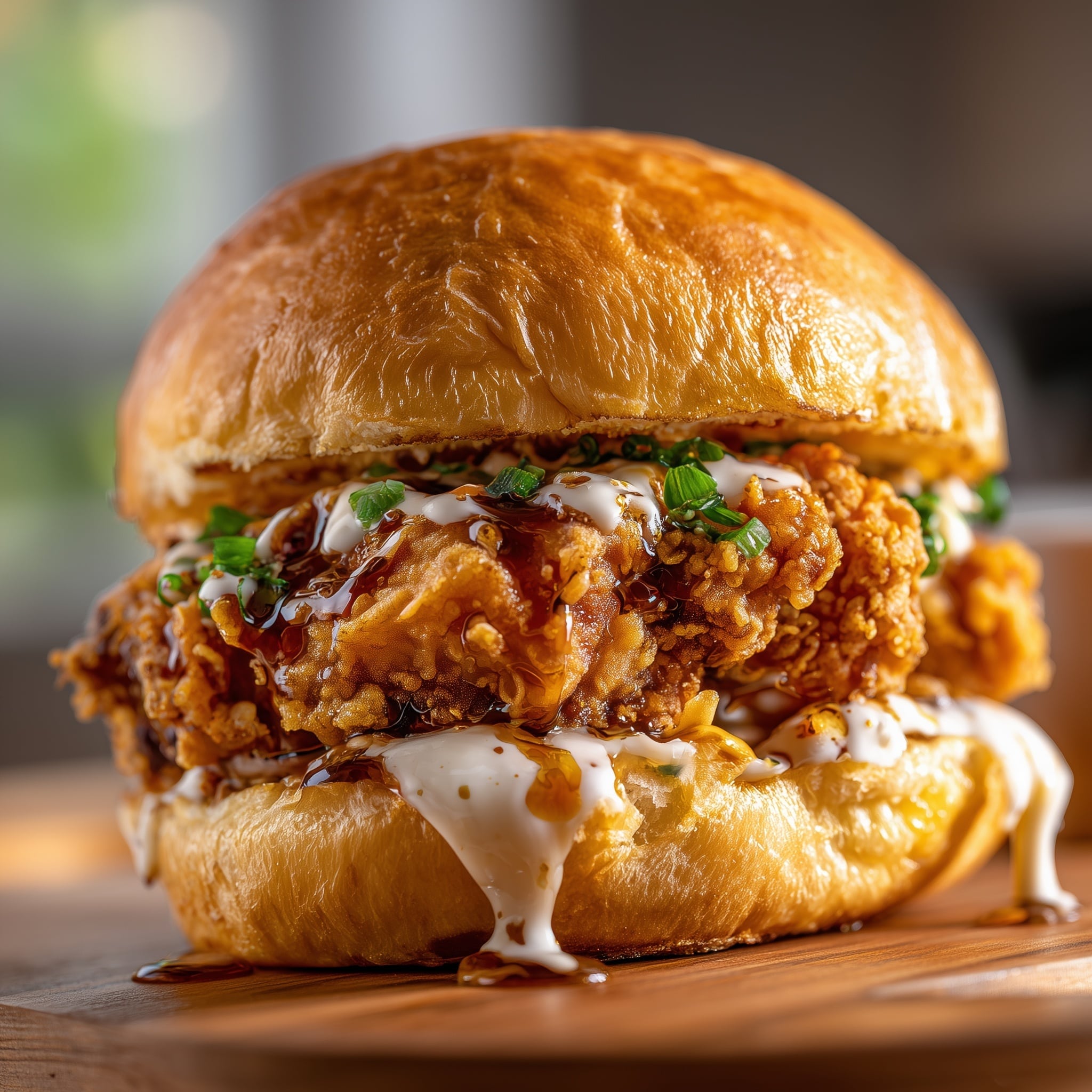 Crispy Chicken Sandwich with Garlic Mayo Recipe - Recipe Image
