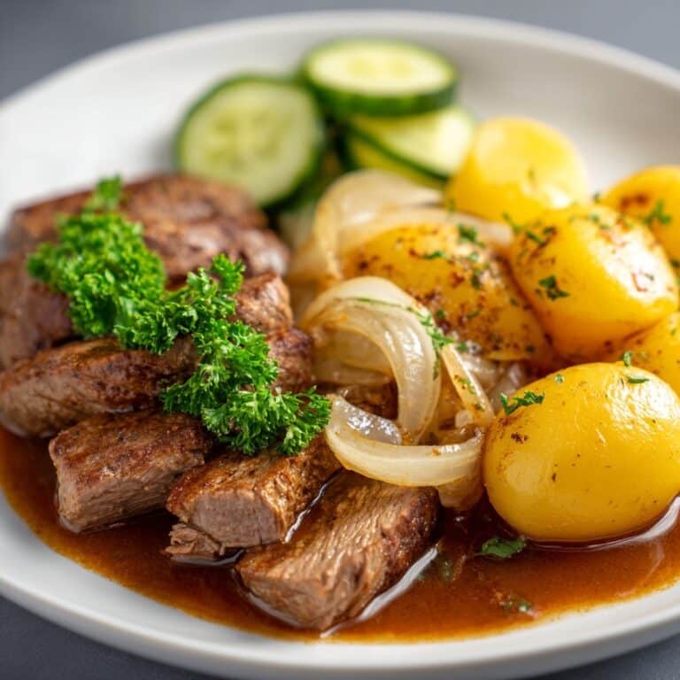 Hungarian-Style Paprika Meat and Onion Dish Recipe