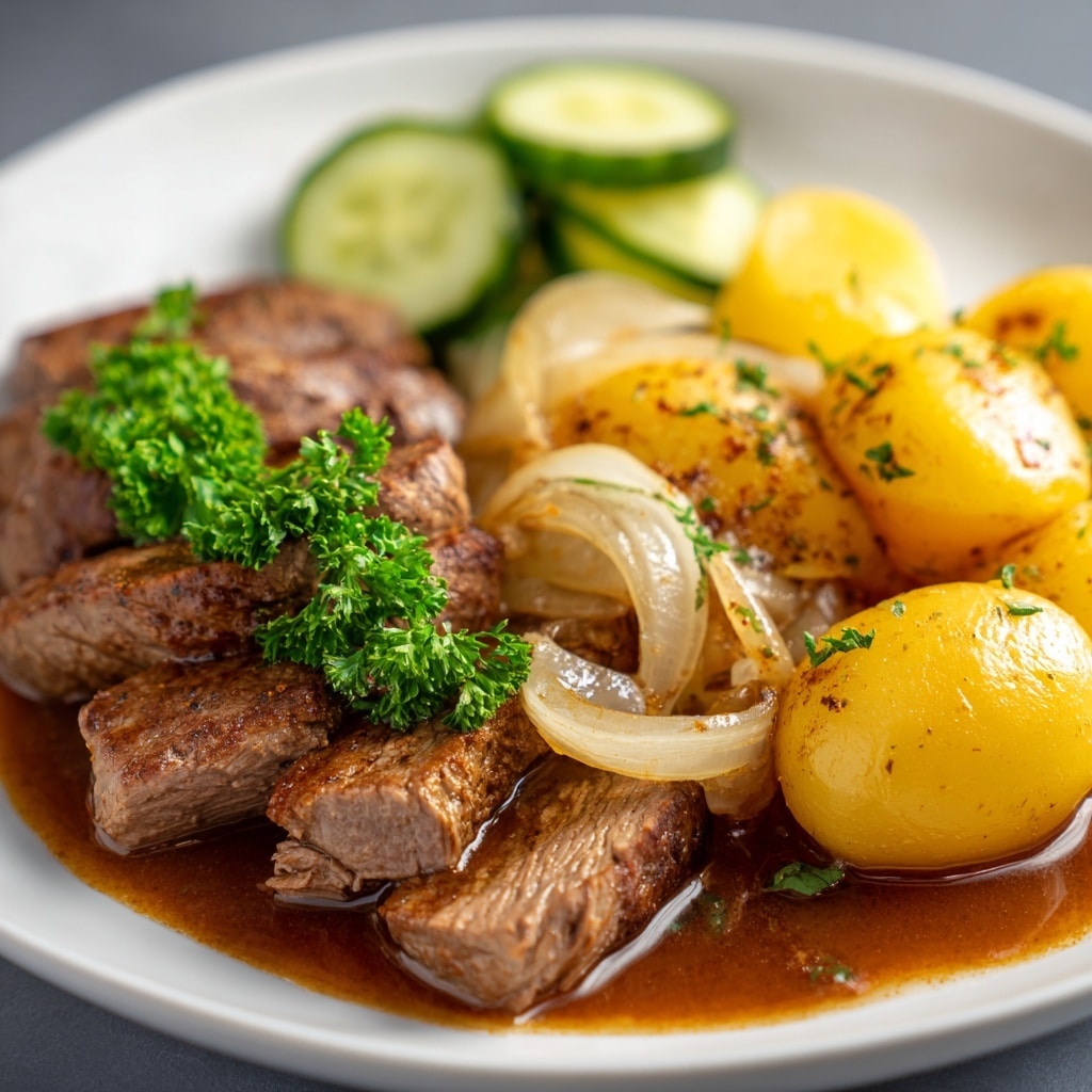 Hungarian-Style Paprika Meat and Onion Dish Recipe - Recipe Image