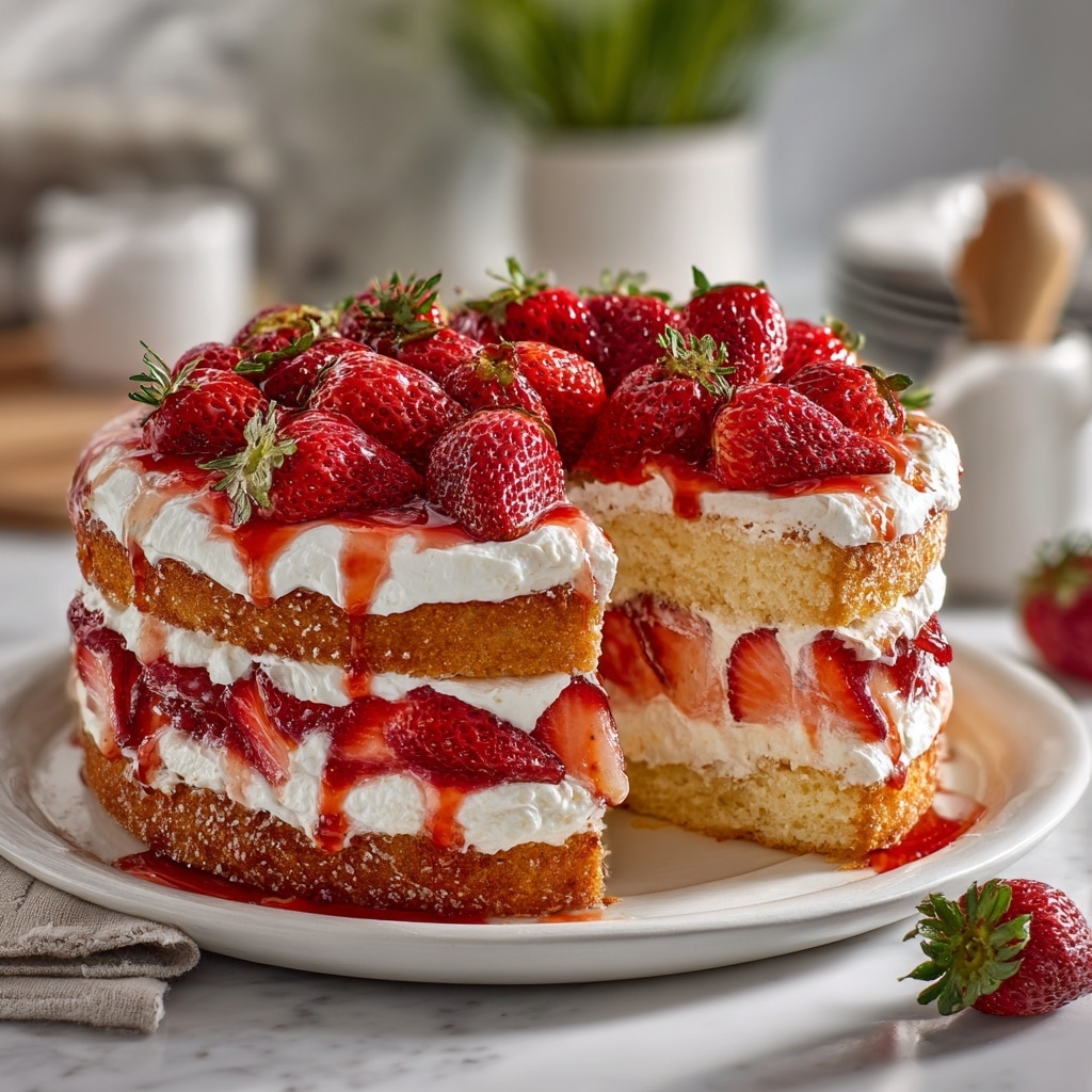 Strawberry Shortcake Cake Recipe - Recipe Image