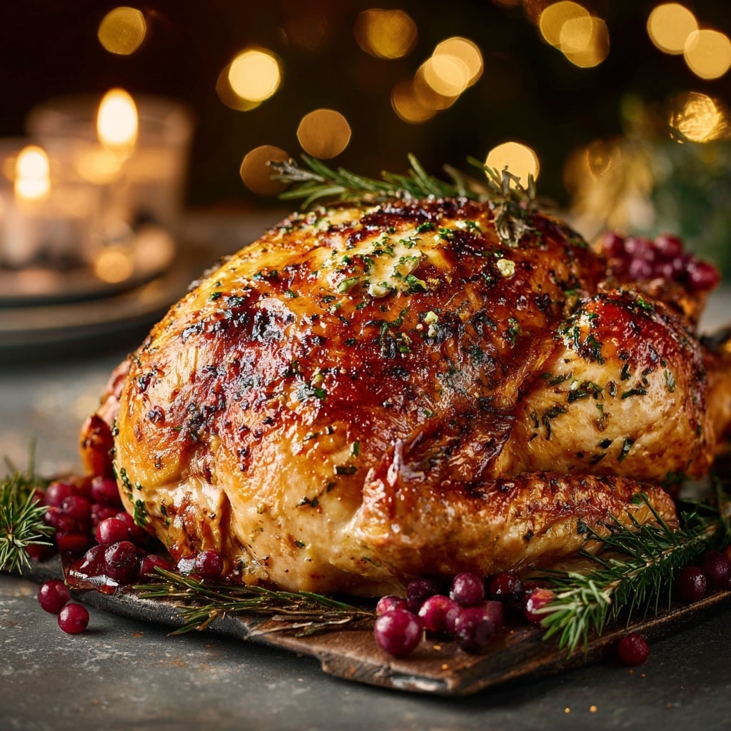 Cranberry Orange Glazed Turkey Breast Recipe - Recipe Image