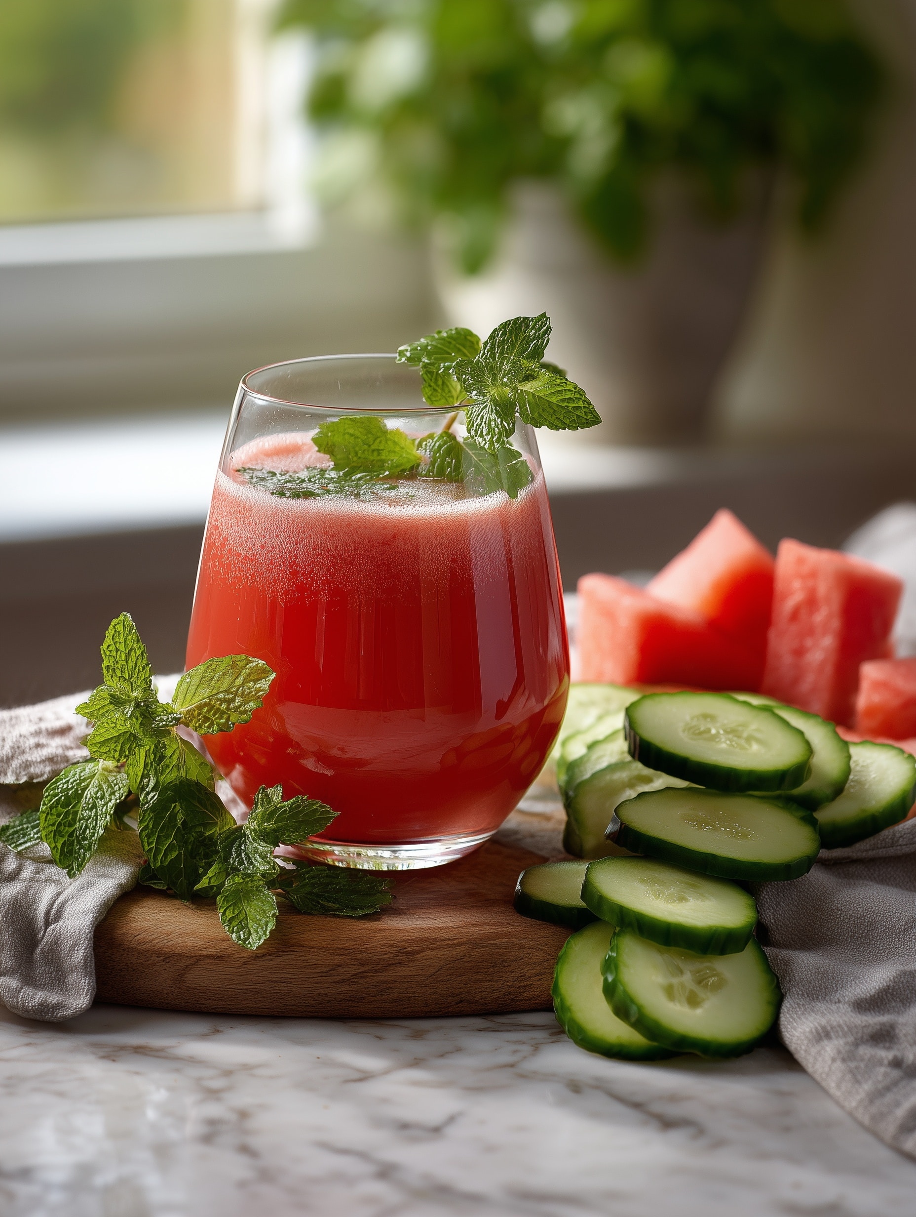 Watermelon Cucumber Cooler Recipe - Recipe Image