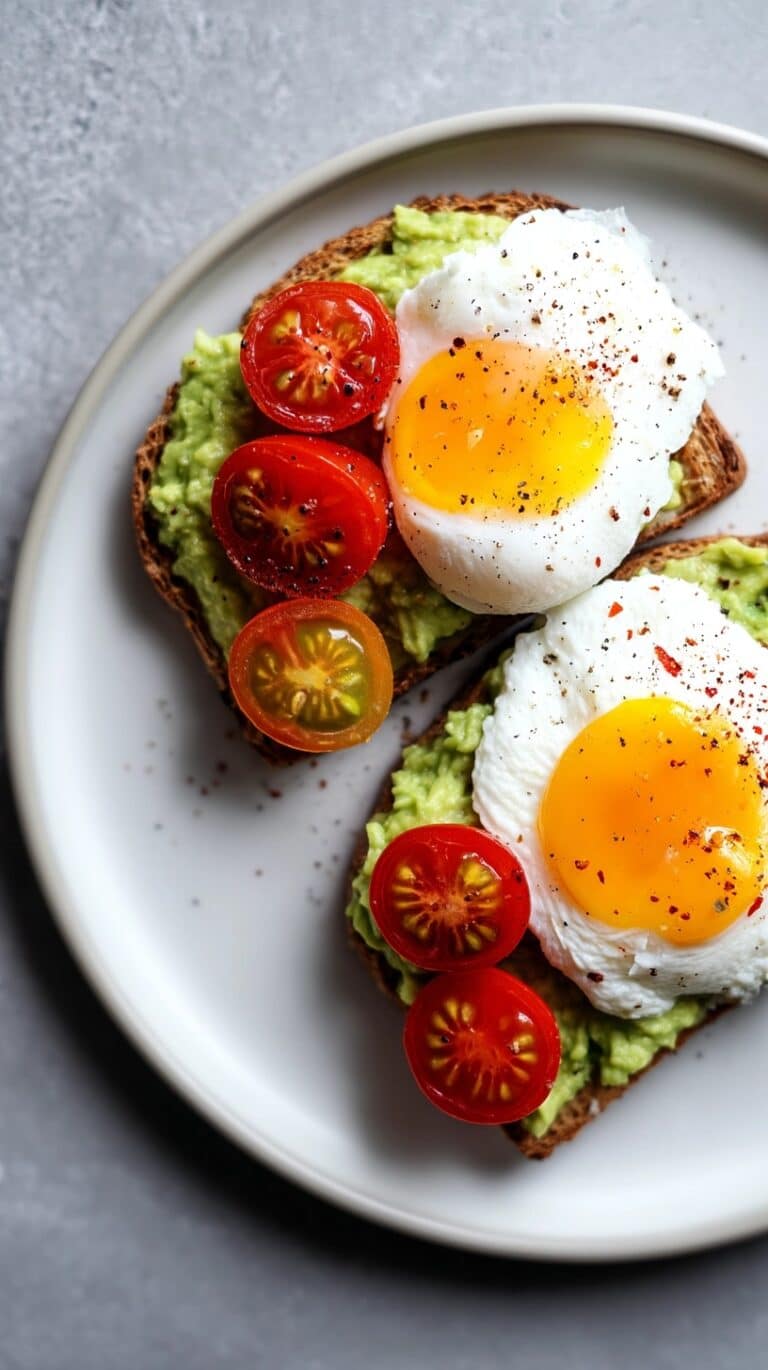 Creamy Avocado Toast with a Perfect Poached Egg Recipe