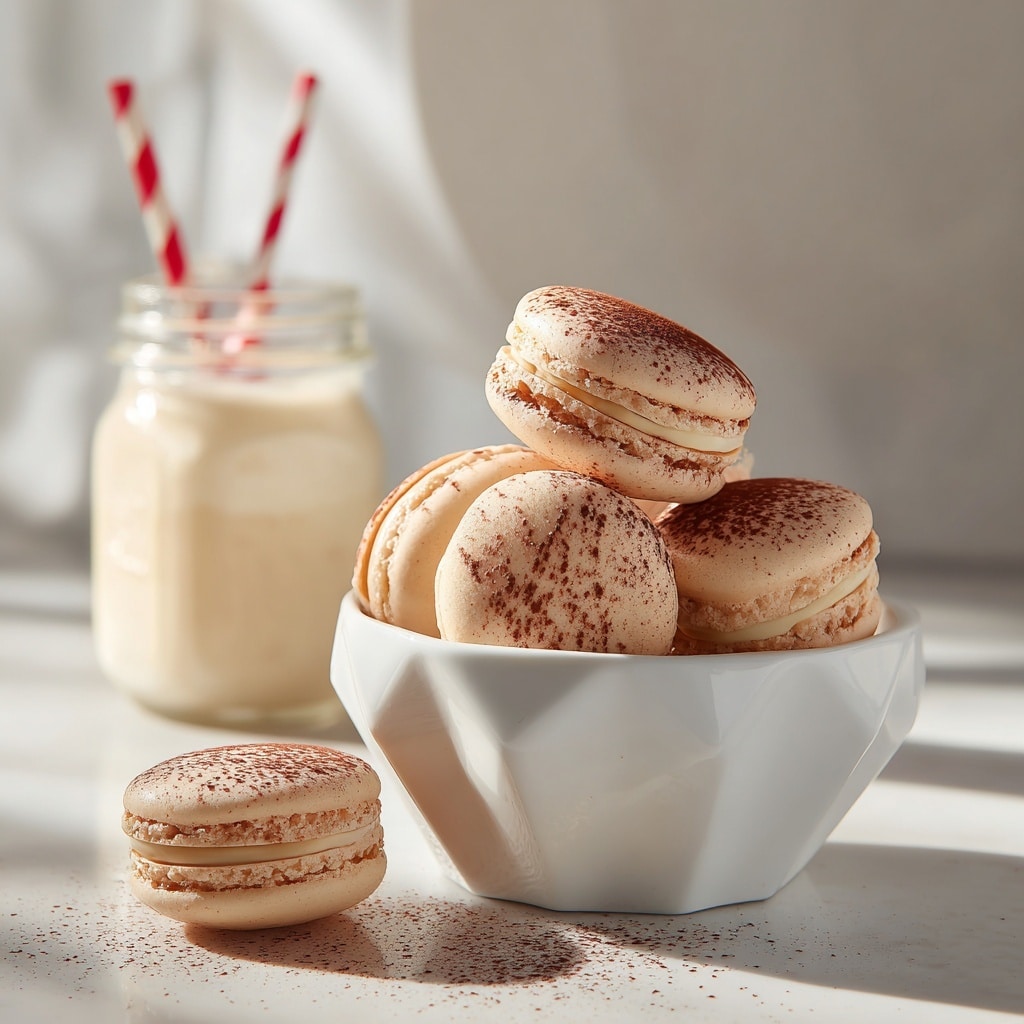 Santa Claus Macarons Recipe - Recipe Image