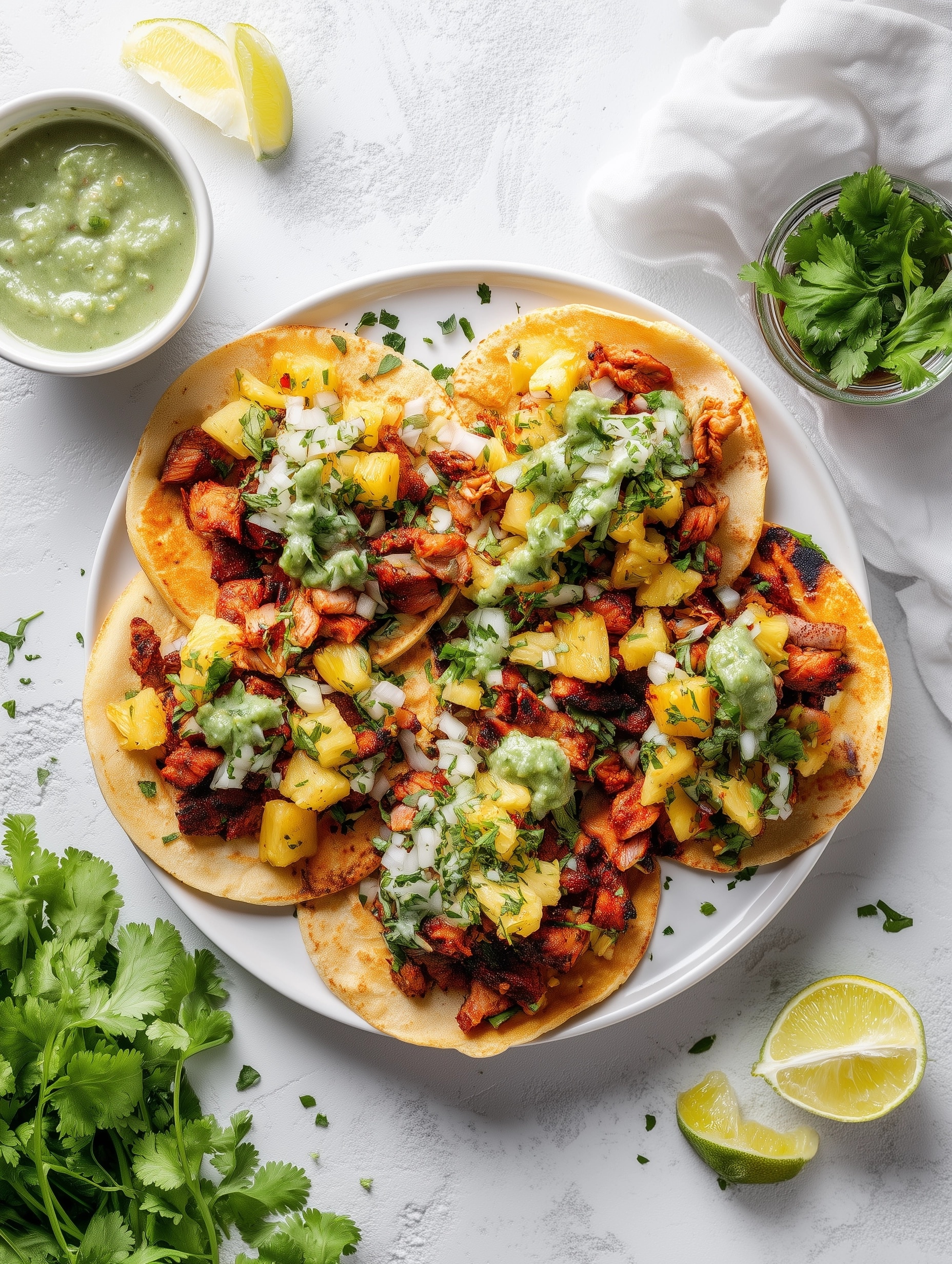One-Pan Chicken Pineapple Tacos Recipe - Recipe Image