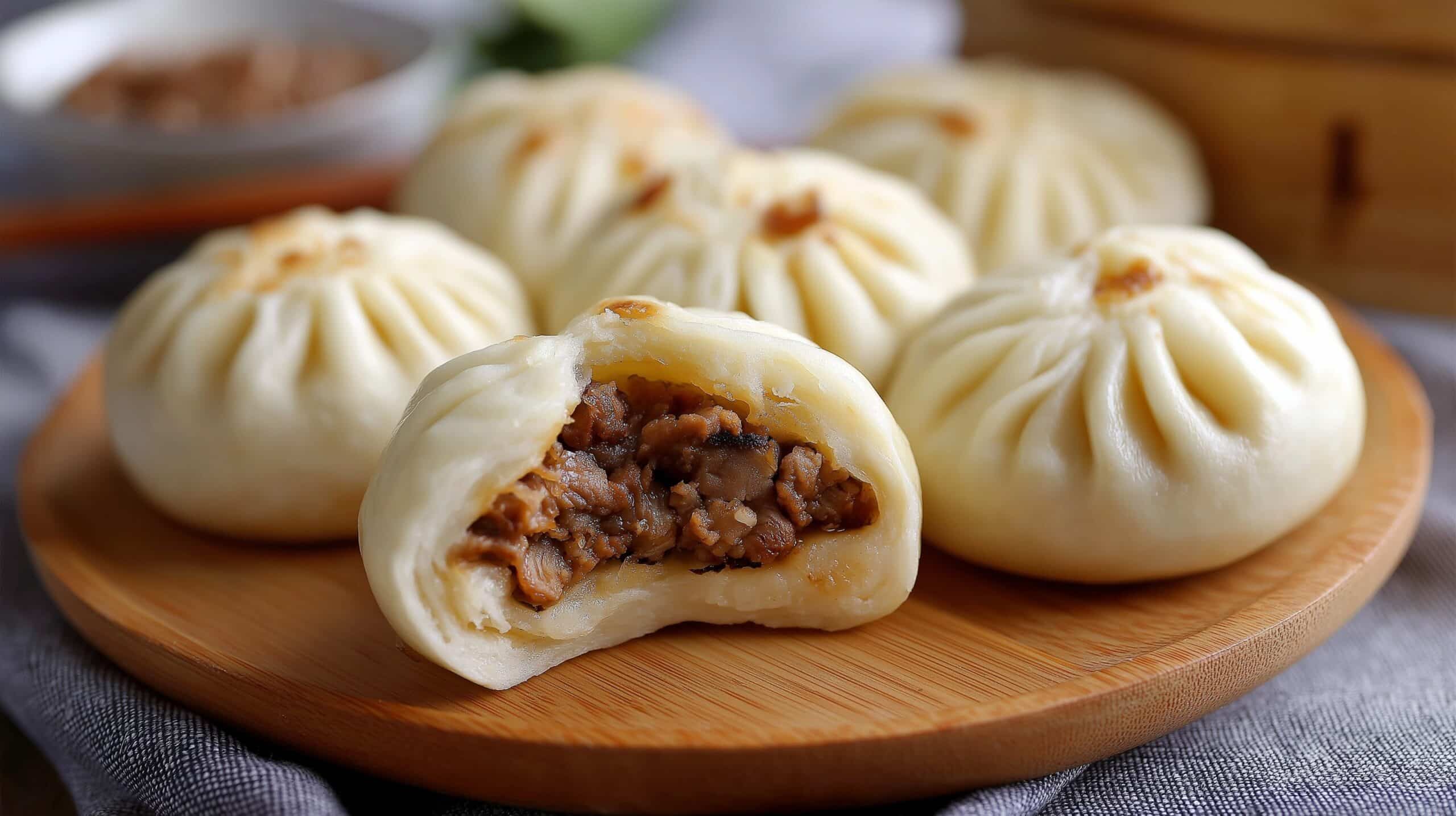Chocolate Filled Steamed Buns Recipe - Recipe Image