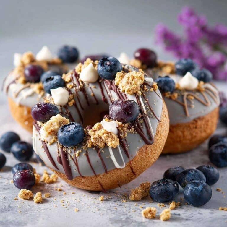 Blueberry Cake Donuts Recipe