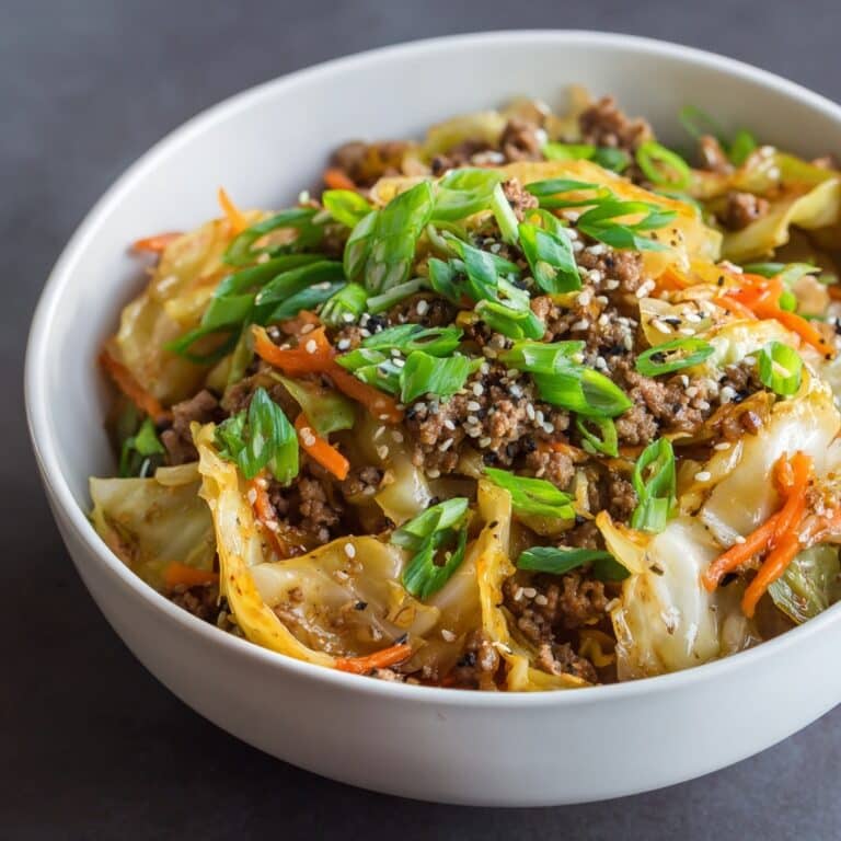 Hearty Ground Beef and Cabbage Skillet Recipe