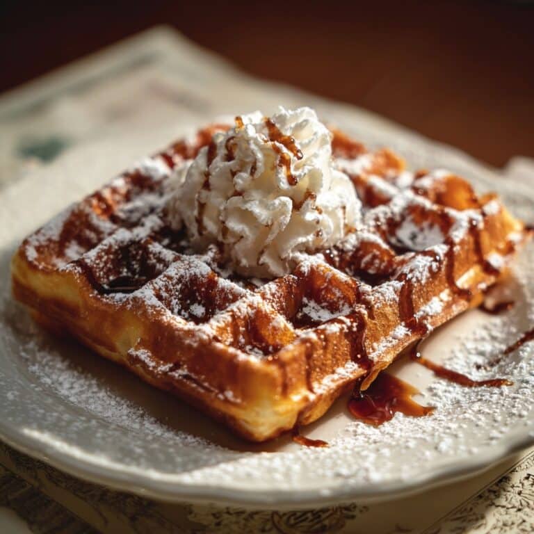 Warm Apple Cinnamon Waffles Recipe