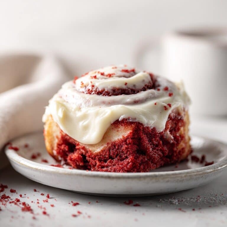 Red Velvet Cinnamon Rolls with Cream Cheese Icing Recipe