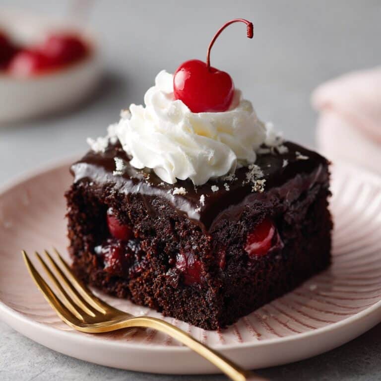 Roasted Cherry Brownies Recipe